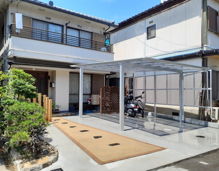 建物撤去で開放的に