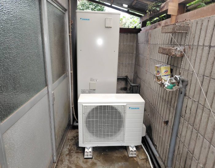 補助金を活用　エコキュート交換