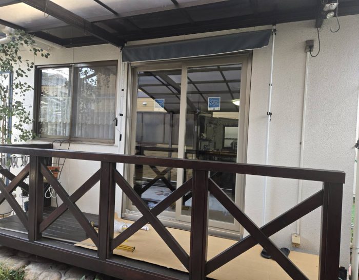 窓と勝手口をまとめて交換